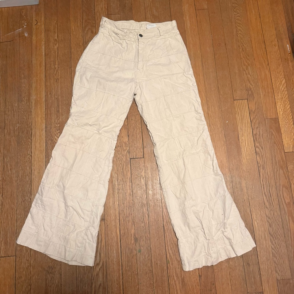 FRIENDS Beige Cotton Pants